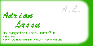 adrian lassu business card